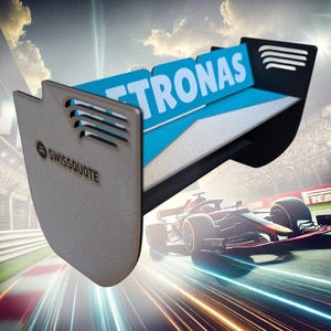 Lewis Hamilton Mercedes W05 F1 Spoiler Wing Replica: 3D Printed Racing Gift