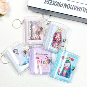 Miniálbum de fotos personalizado con llavero: regalos de aniversario, regalos para parejas, cumpleaños de novios, regalos para ella, regalos para el día de la madre, regalos de cumpleaños