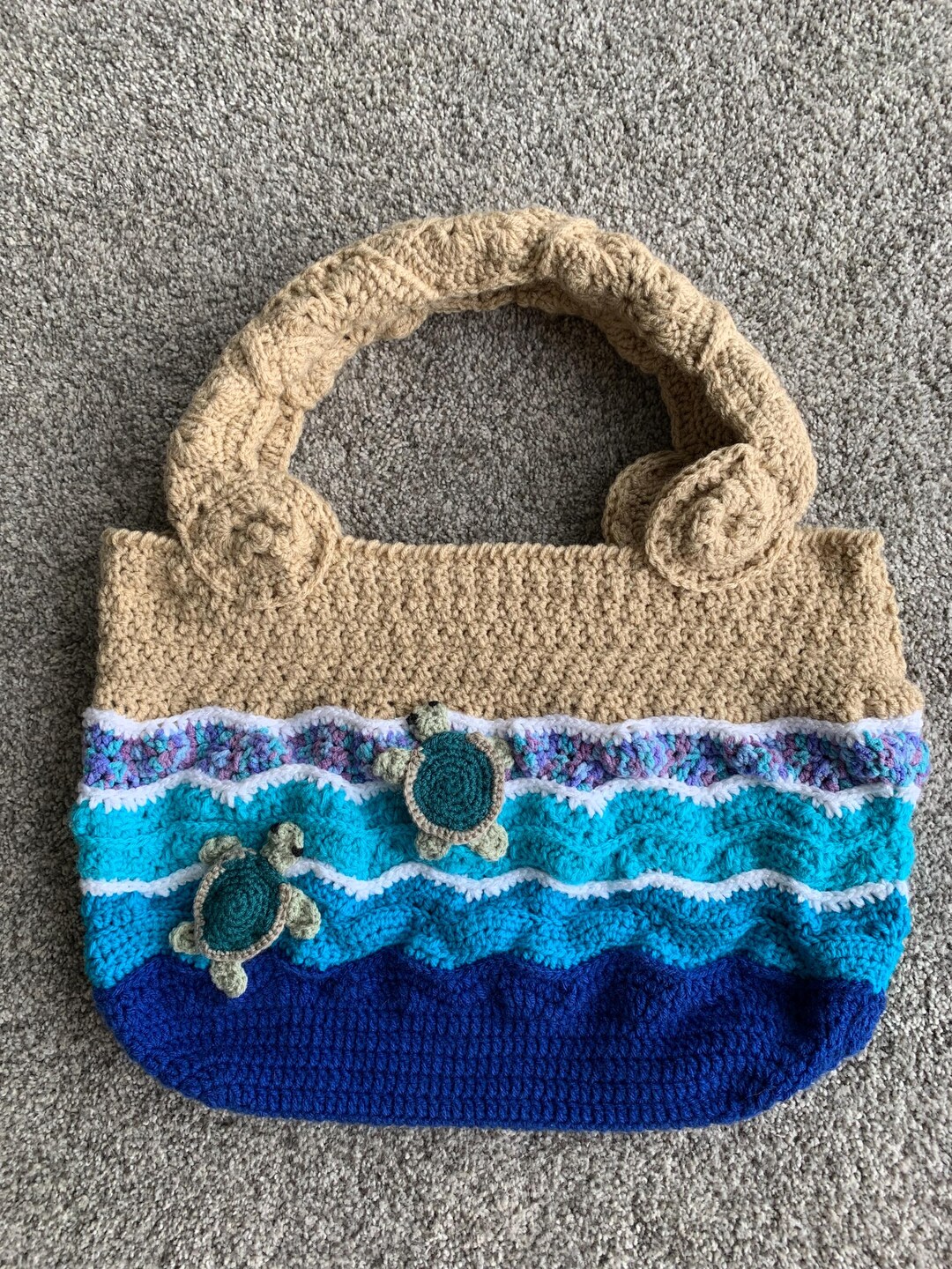 Quilted Beach Bag Turtle Ocean Escape main image 0