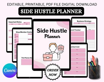 Sidojobbsplanerare – Arbetsbok för entreprenörer (digital nedladdning)