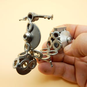 Steel figure &quot;Vespa Piaggio&quot; handmade gift idea, Vespa miniature, Vespa model, gift for Vespa Piaggio enthusiast, Vespa 50 special