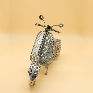 Steel figure &quot;Vespa Piaggio&quot; handmade gift idea, Vespa miniature, Vespa model, gift for Vespa Piaggio enthusiast, Vespa 50 special