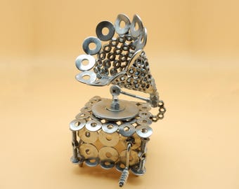 Gramófono, regalo de gramófono, gramófono antiguo, modelo de gramófono, regalo de modelo de gramófono.