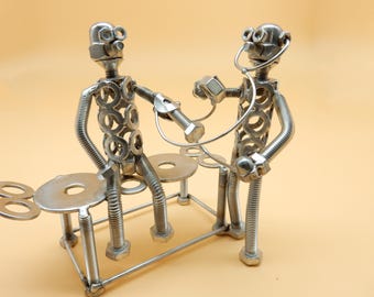 Steel figure "doctor" handmade gift idea, doctor gift for doctor nurse nurse Art metal Metal sculpture
