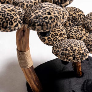 Leopard Katzenbaum, moderner Kratzbaum, Daisy Katzengeschenk, Katzenbett Turm, Katzenkratzbaum, Katzenhaus Turm, Kratzbaum, Holz Katzenturm, Blumen Katzenhaus
