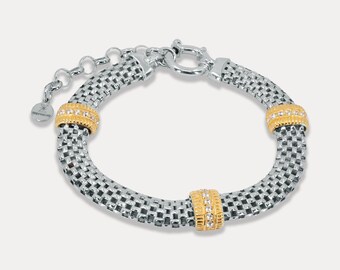 Mideroche Riviera Bracelet, Bi-Color