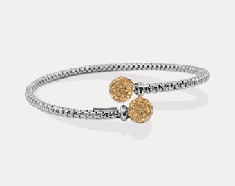 Pulsera tipo brazalete Mideroche Gioia, blanca