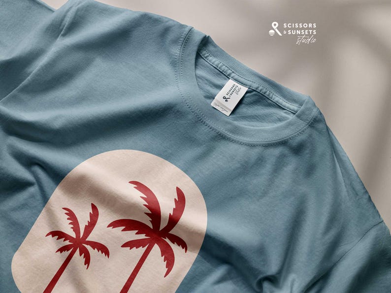 Plotter File Palm Tree SVG | Stencil, Cutting File Beach Summer ...