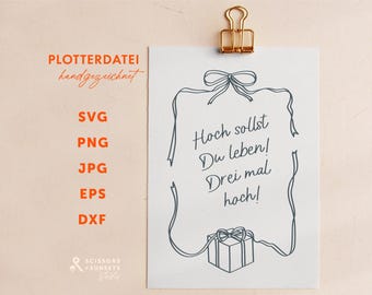 Alto deberá vivir archivo de trazador cumpleaños diciendo plantilla de trazador letras trazador archivo regalo trazador tarjeta de cumpleaños etiqueta de regalo