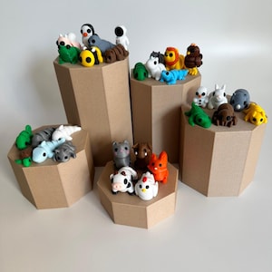 Mini Articulating Animal Figures: 3D Printed Sensory Fidget Toy Set