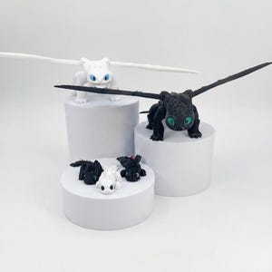 Flexi Toothless Family Figure: 3D Printed HTTYD Dragon
