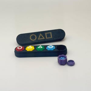 Korean Gonggi Jacks Game Set - 5 Traditional Korean Gonggi Stones with Sand inside| with Carrying Case