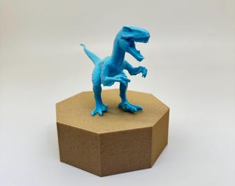 Jurassic World Mini Figurines | Mini Dinosaur Figures | Blue Velociraptor | Bumpy