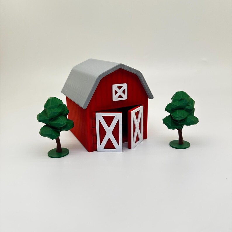 Flexi Farm Playset | Barn Diorama With 8 Pocket Animals / Fidget Toy ...