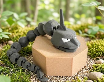 Gelenk 3D Druck Pokemon Onix Figur ONIX | Fidget Spielzeug | Abbildung | Geschenk | Dekor | 30cm
