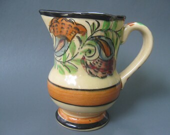 Vintage Pitcher Creamer Majolica Japan