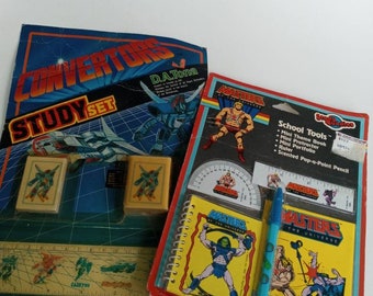 Vintage Masters of the Universe and Convertors School Tools 1984