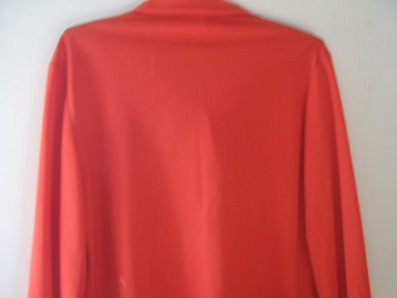 Vintage Red Blouse Ruffle - image 3