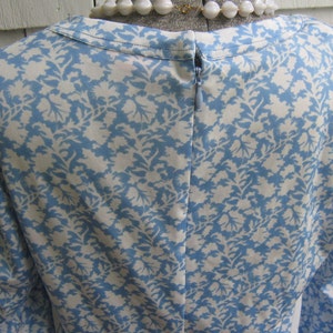 Vintage Blue Print Dress Matti of Lynne image 4
