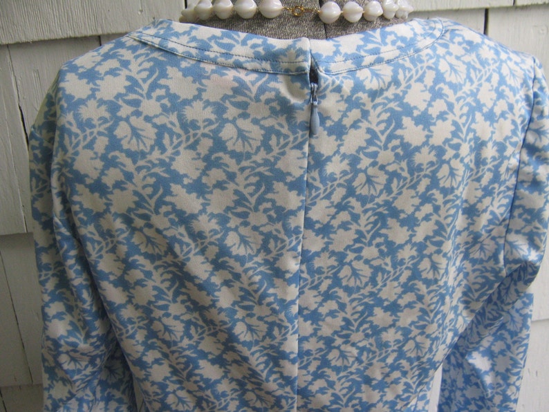 Vintage Blue Print Dress Matti of Lynne image 4