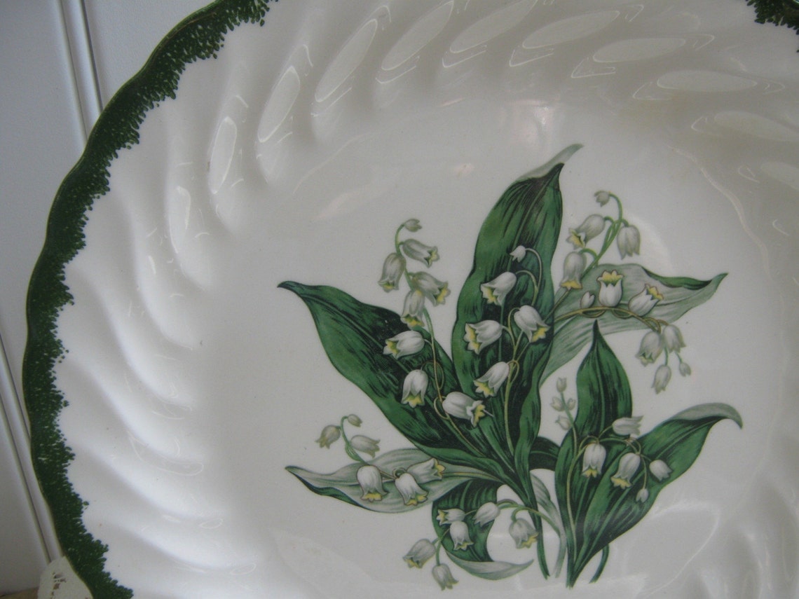 Vintage Lily of Valley Plate Royal China Etsy
