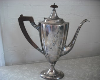 Vintage Teapot 1847 Rogers Bros. Silver plate Art Deco Coffee Server