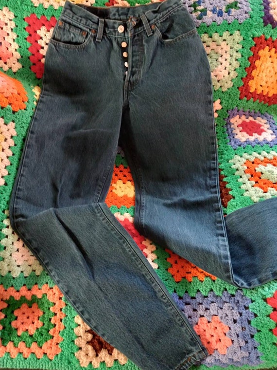 Vintage 1980s Levi's Dyed Button Fly Jeans