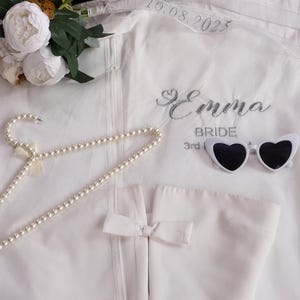 Brautjungfer Kleid Tasche Abdeckung Trauzeugin Kleid Tasche Hochzeit Kleid Tasche Kleidersack Mutter der Braut Kleid Beschützer oder Kleiderbügel