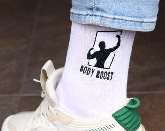 Custom Logo Embroidered Socks (Bulk Orders) | Branded Swag, Corporate Gifts, Business Promotional Items