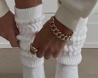 Cotton Slouch Socks | Soft Knit Lounge Socks, Comfy Homewear