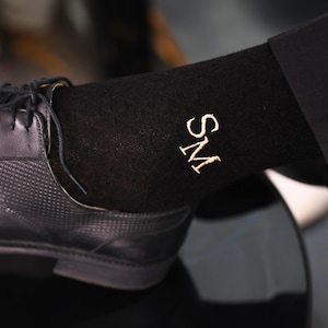 Calcetines de boda, calcetines con iniciales para padrinos de boda, regalo para padrinos de boda, calcetines de boda con iniciales bordadas, calcetines personalizados bordados para padrinos de boda