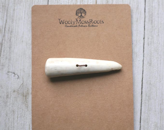 Large Toggle Button in Shed Deer Antler {3"}
