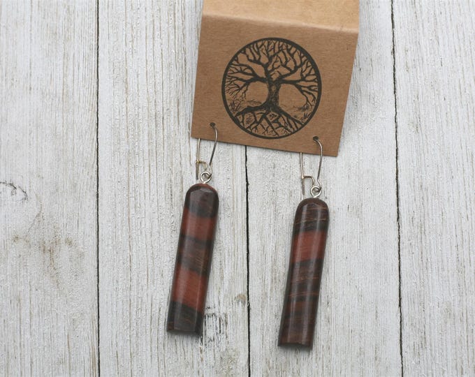 Handmade Earrings in Mountain Mahogany Wood