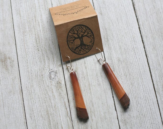SALE! Mountain Mahogany Wood Earrings