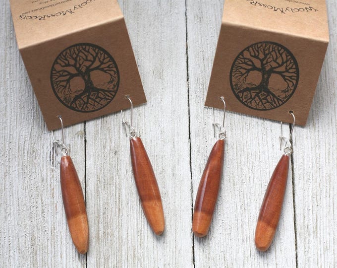 Mountain Mahogany Wood Earrings