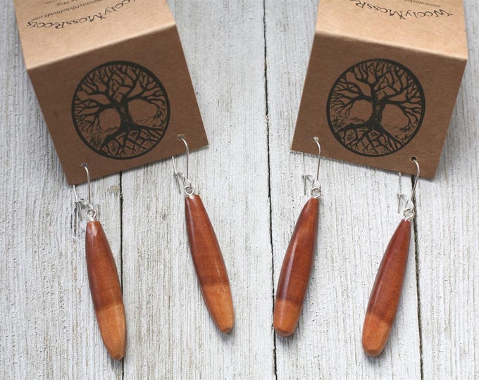 Mountain Mahogany Wood Earrings