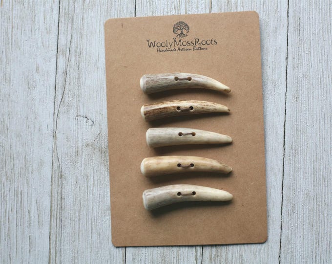 5 Toggle Buttons in Shed Deer Antler