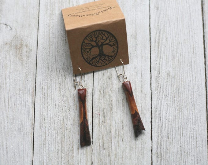 Mountain Mahogany Wood Earrings