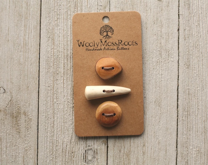 Handmade Button Mix {3 Buttons}