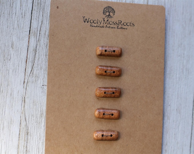 5 Toggle Buttons in Oregon Madrone Wood