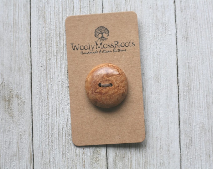 SALE! Handmade Wooden Button {Birdseye Maple}