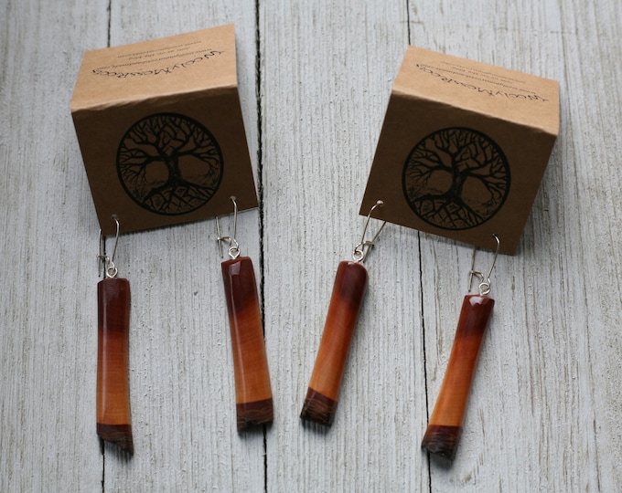 Mountain Mahogany Wood Earrings