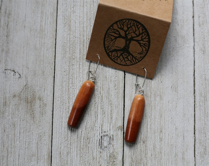 Wood Earrings in Mountain Mahogany