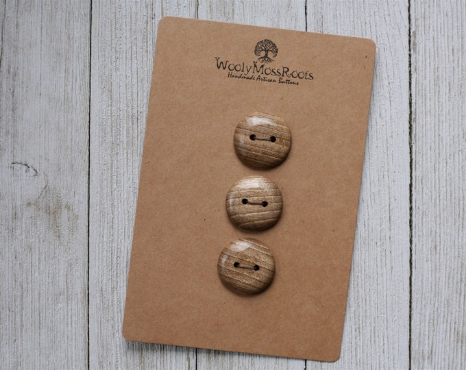 Set of 3 Buttons in Oregon Myrtlewood