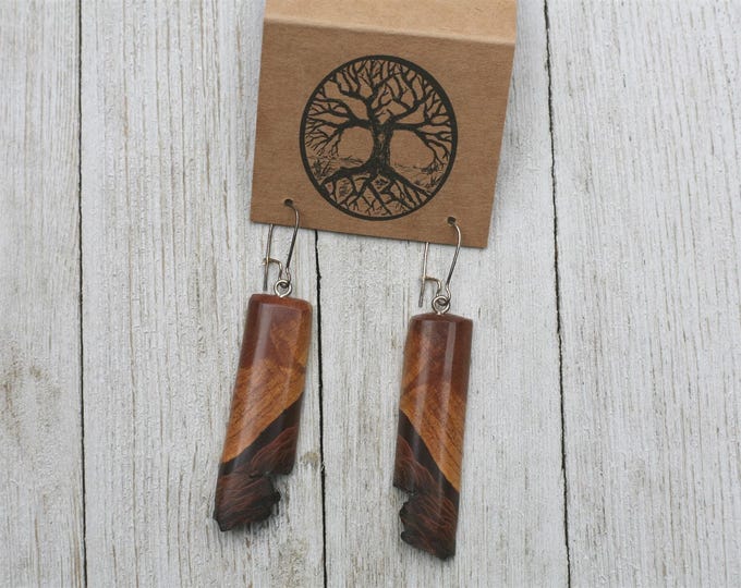 Handmade Earrings in Mountain Mahogany Wood