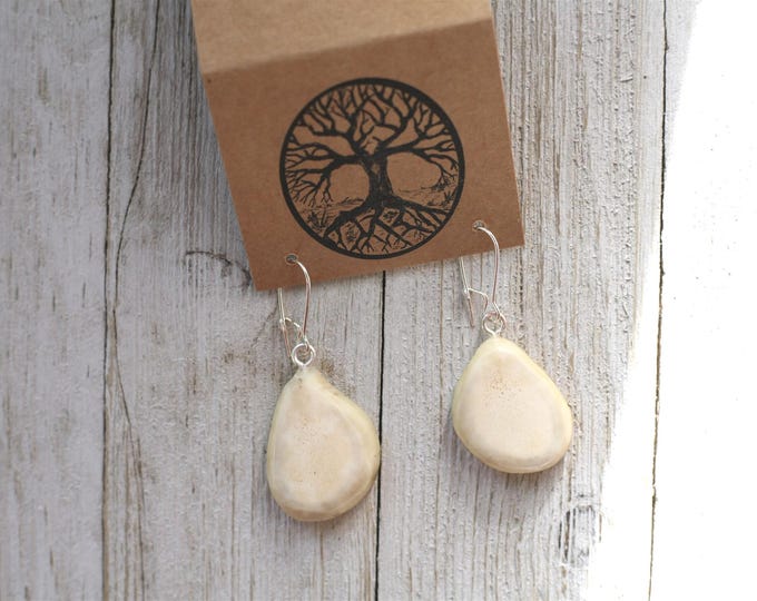 Handmade Earrings in Shed Deer Antler