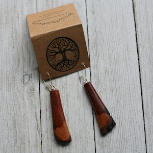 Mountain Mahogany Wood Earrings