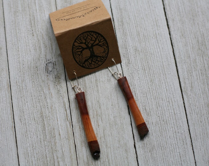 Mountain Mahogany Wood Earrings