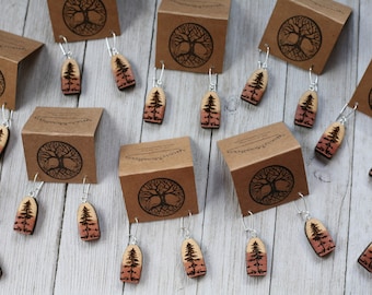Forest Love Earrings : Red Cedar Wood {Aromatherapy Earrings}