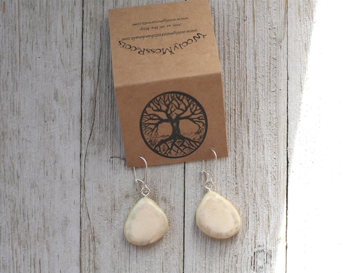 Handmade Earrings in Shed Deer Antler